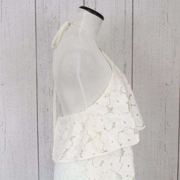 Trina Turk White Lace Halter Dress - Picture 5 of 16